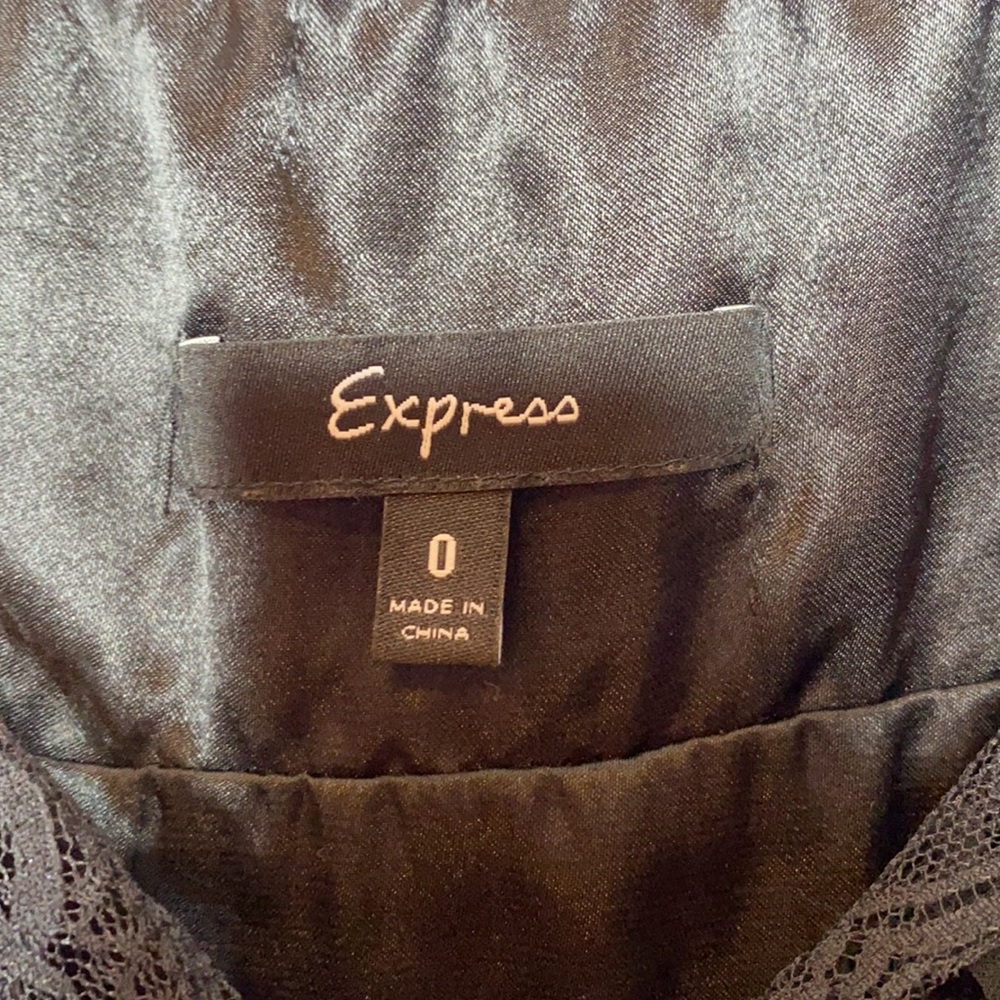 Express Black Sequin Mini Dress - Picture 6 of 7
